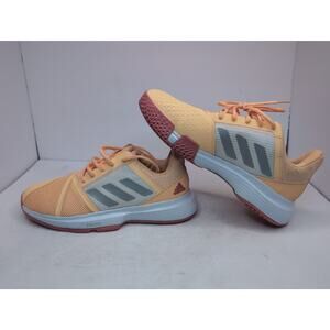 Adidas CourtJam Bounce Tennis Shoes Peach Coral Size 8.5